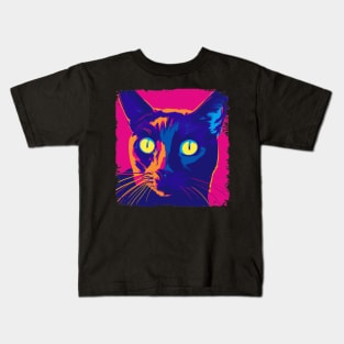 Cat Bombay Pop Art- Cat Lover Gift Kids T-Shirt